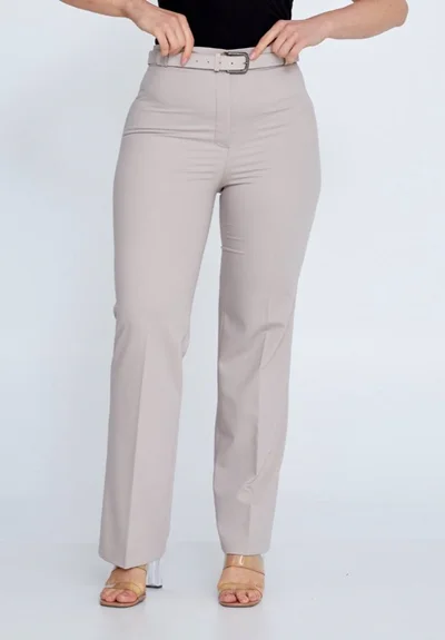 شلوار پارچه ای کرم