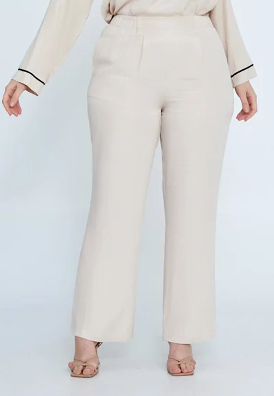 شلوار کرم طرحدار